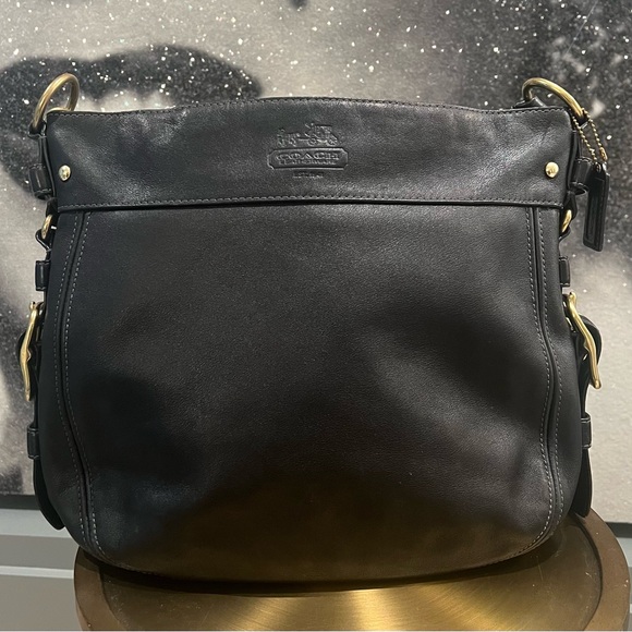 Coach Zoe Hobo Black Leather Bag | Purse | Satchel - Picture 13 of 13